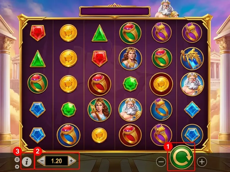 gates of olympus play interface controls
